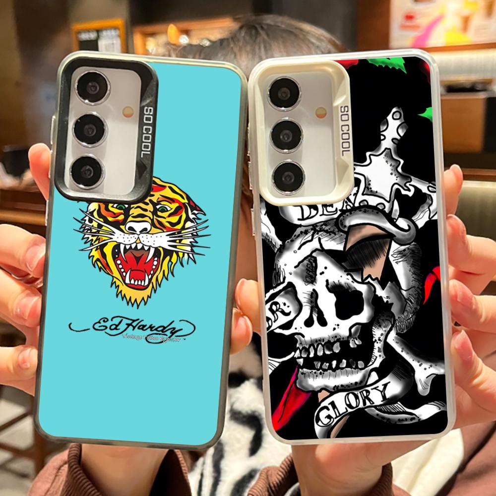 Shelly - Casing Ponsel ED-Hardy TrendBrand Warna Hitam