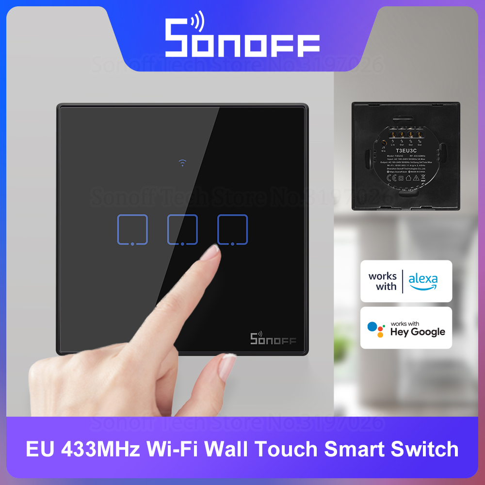 Sonoff Basic - SONOFF T3EU Remote Control 433Mhz Sakelar