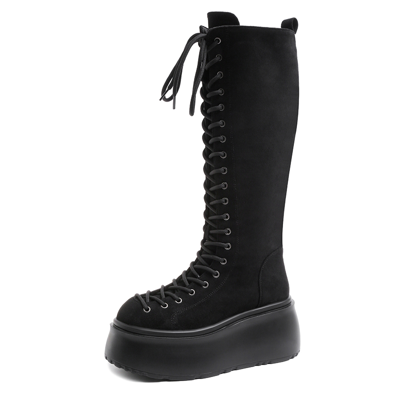 Tasmota - Sepatu Boots Wanita Model Gothic 8CM,