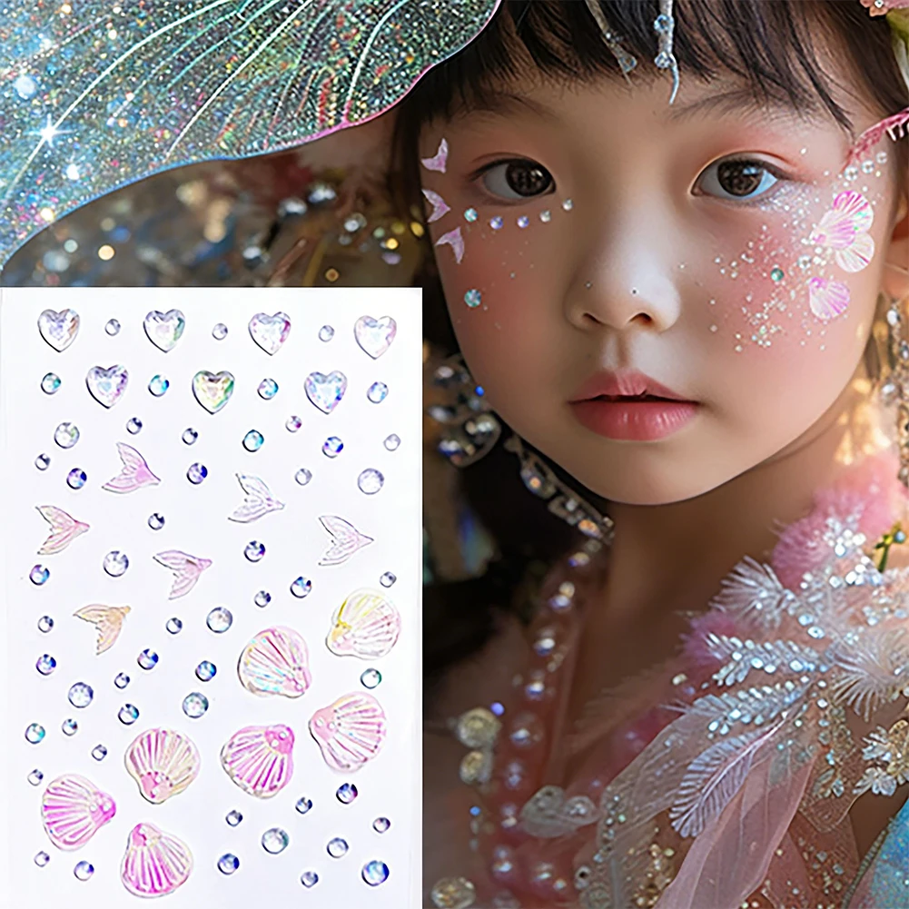 Shelly - Stiker Kupu-kupu Kristal Rhinestone Berkilau Mutiara