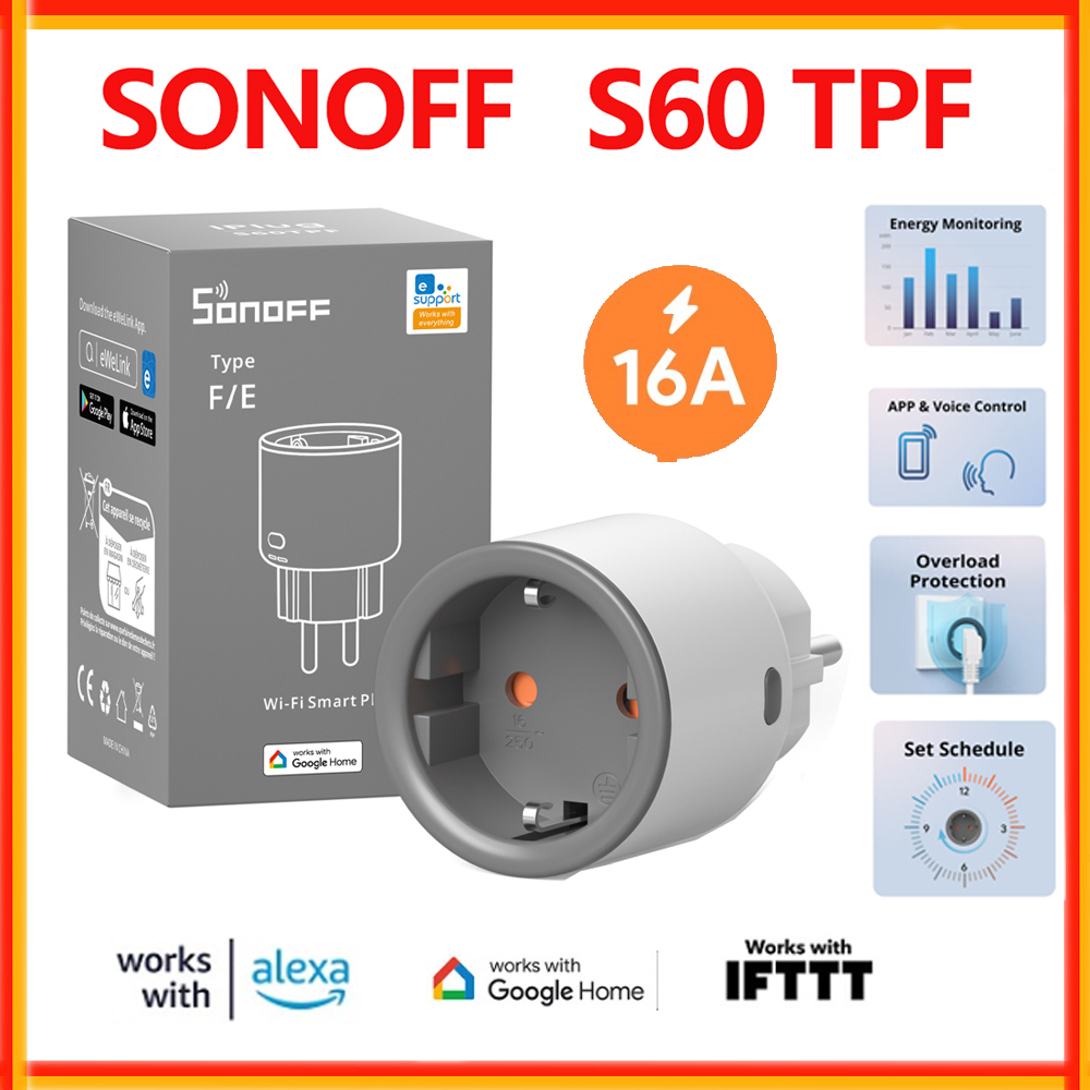 Sonoff Mini R4 - SONOFF S60 TPF colokan cerdas EU