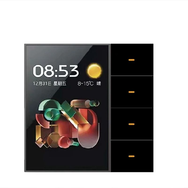 Tuya 4 Channel - AED6-Tuya Zigbee Sakelar Dinding Pintar Layar