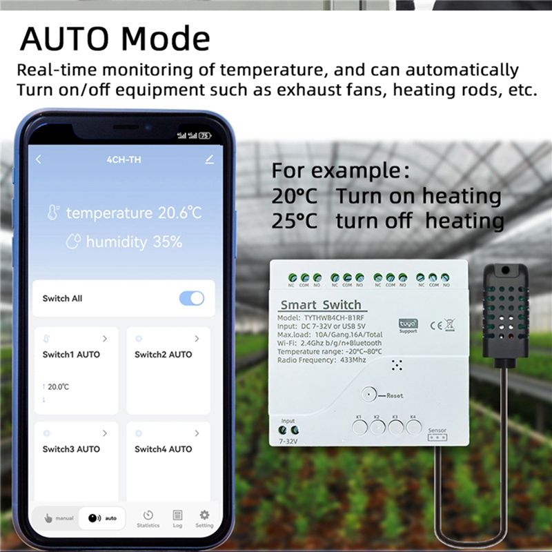 ABQU Tuya WiFi, Sakelar Pintar - Tuya 4 Channel ulasan dan harga