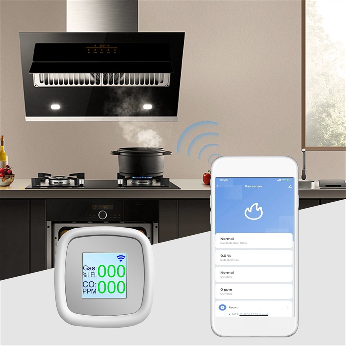 [Y39A]Tuya WIFI Detektor Gas M - Tuya Smart ulasan dan harga